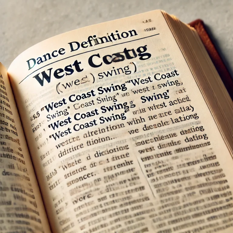 West Coast Swing Definitions